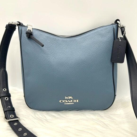 Coach Ellie File Bag Indigo Blue Like New - Picture 2 of 16